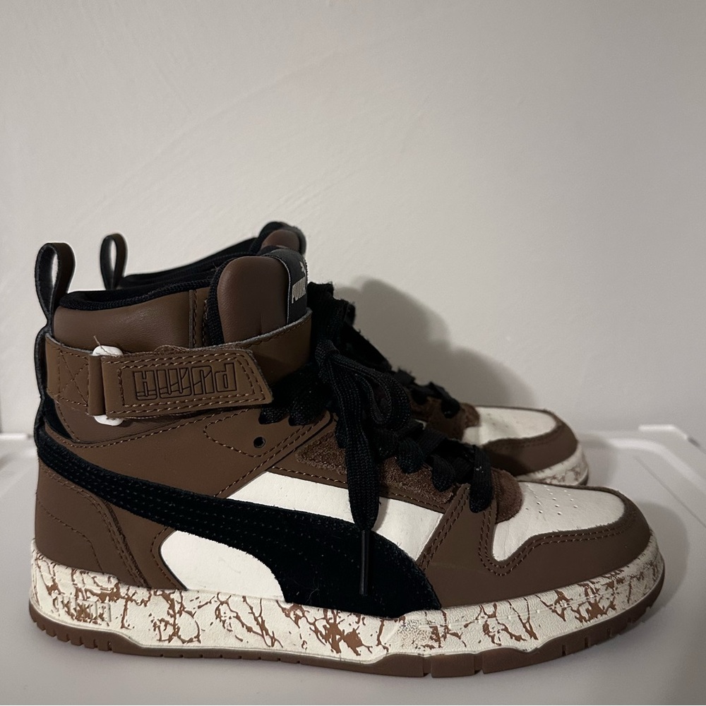 Puma RBD Game Barista leather high-top sneakers